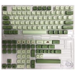 Matcha Green Tea Thai Keycap Set ปุ่มคีย์บอร์ด PBT Dye-subbed 124 คีย์ Mechanical Keyboard / ภาษาไทย 