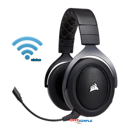 Corsair HS70 WIRELESS Gaming Headset Carbon