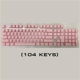 keycap /Doubleshot/ไฟลอด/104 ภาษาไทยปุ่ม /pink 