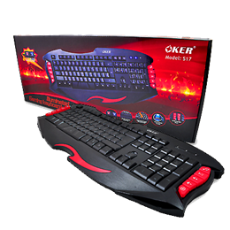 Oker keyboard S17 (มีไฟ)