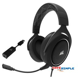 Corsair HS60 Stereo 7.1 Virtual Surround Sound Gaming Headset - White