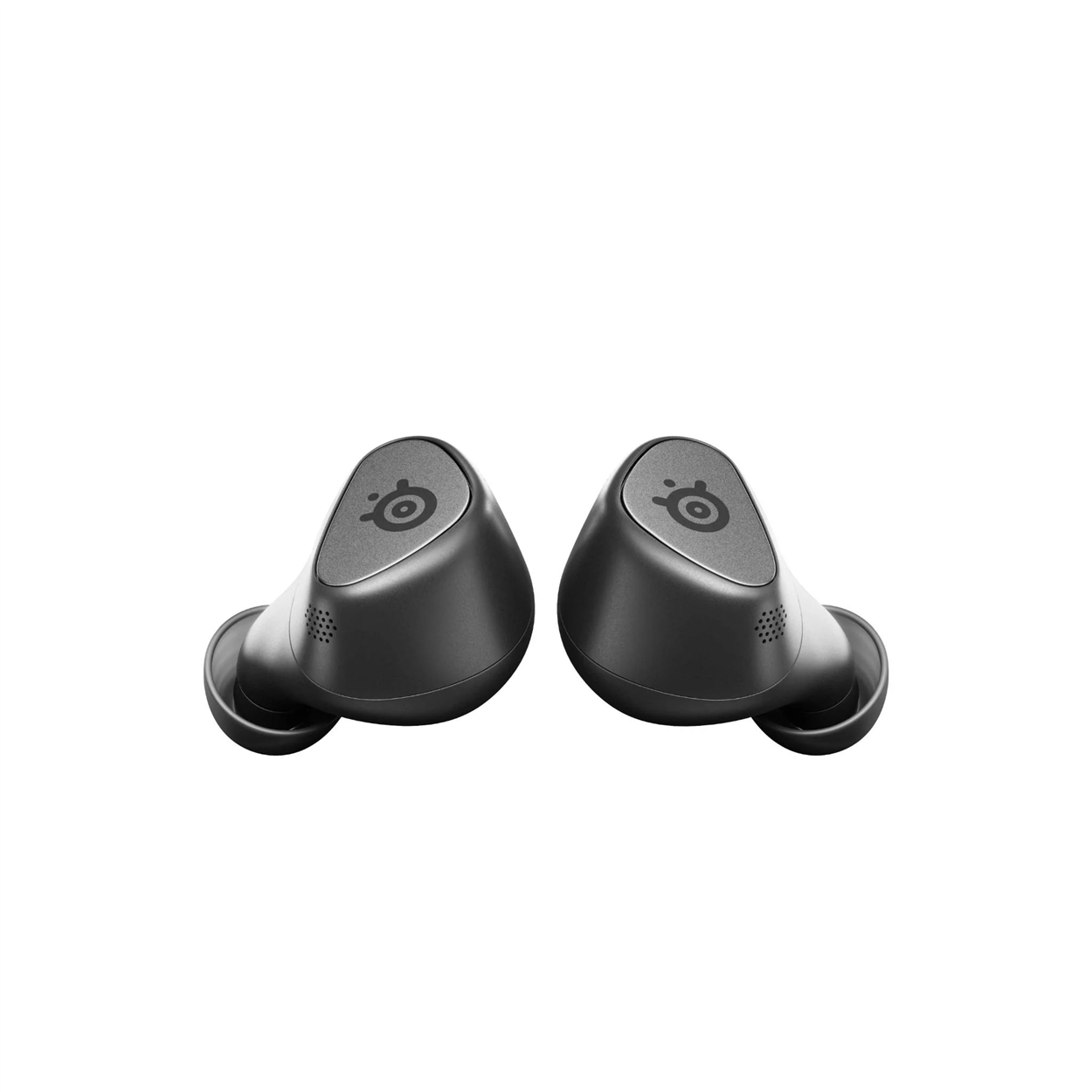 Housse Silicone Pour écouteurs SteelSeries Arctis Gamebuds - Coque De Protection Noire Avec Porte-clés