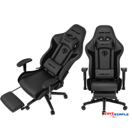 Anda Seat Jungle 2 Series Gaming Chair / Office Chair with Footrest ( Black )