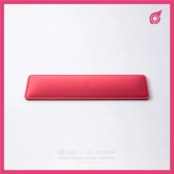 Loga SABAI TKL Wristrest ( Ice silk fabric ) / Neon Pink