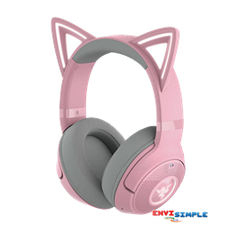 Razer Kraken Kitty V2 Wireless Bluetooth Headset with RGB Kitty Ears - Quartz Edition