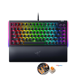 Razer BlackWidow V4 75% / Hot-Swappable - Orange Tactile Switches