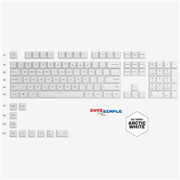 Glorious GPBT Keycaps 114 Key (WHITE)