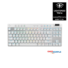 Logitech G PRO X TKL LIGHTSPEED Gaming Keyboard (White)