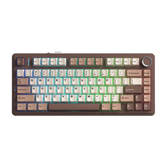 AULA F75 (MOCHA BROWN) BARBIE SWITCH WIRELESS KEYBOARD (EN/TH) 