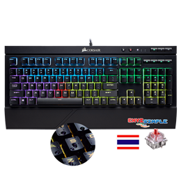 CORSAIR K68 RGB Mechanical Gaming Keyboard / Cherry MX Red/กันน้ำ