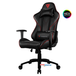 ThunderX3 RC3 HEX RGB Lighting Gaming Chair - Black/RED 