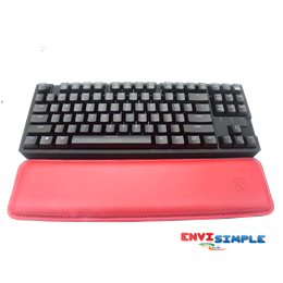 ที่รองข้อมือ keyboard TKL แบบหนังสีแดง 