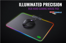 Coolermaster ILLUMINATED PRECISION  RGB HARD GAMING MOUSE PAD