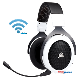 Corsair HS70 WIRELESS Gaming Headset White