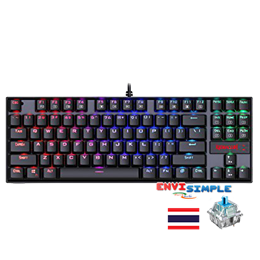 Redragon Kumara K552 RGB Mechanical Gaming keyboard (Black)/Blue SW (ภาษาไทย)