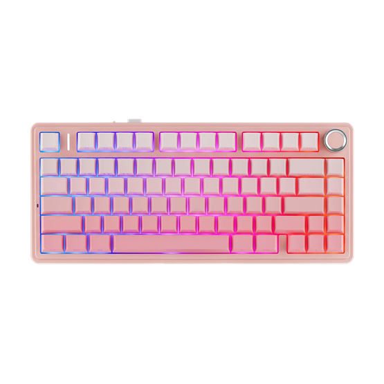  AULA F75 SIDE PRINTED (GRADIENT PINK) 3IN1 WIRELESS [SAKURA SWITCH] (EN)