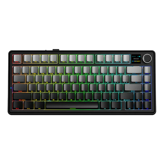 AULA F75 MAX SIDE PRINTED (GRADIENT GRAY) 3IN1 WIRELESS [REAPER SWITCH] (EN) 