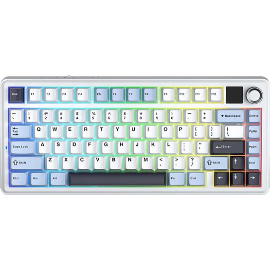 AULA F75 MAX (WHITE/BLUE/BLACK PURPLE) 3IN1 WIRELESS [REAPER SWITCH] (EN/TH)