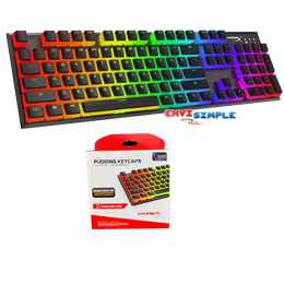 HyperX Double Shot PBT Keycaps (En) - Black