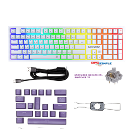 NUBWO X37 NECRITZ (white) (GRAYWOOD SWITCH - RGB LED - EN/TH) 