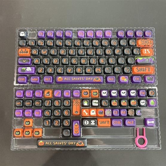  ปุ่มคีย์บอร์ด ฮาโลวีน /PBT /  MOA PROFILE 134 คีย์/ ENG