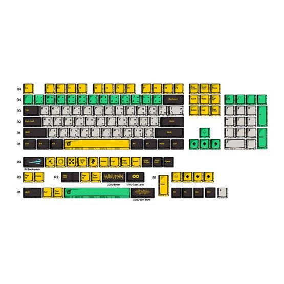 LOGA PBT DYESUB KEYCAP SET / HANUMAN COMIC