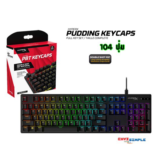 HyperX PBT Keycaps [Black] / US