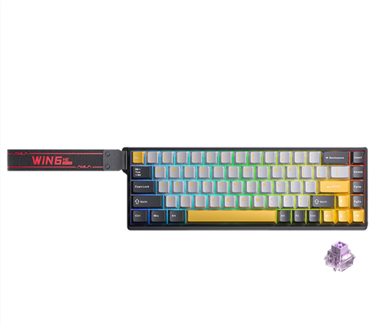 AULA HERO68 HE SIDE PRINTED (GRADIENT PURPLE) NEPTUNE MNT SWITCH (EN)