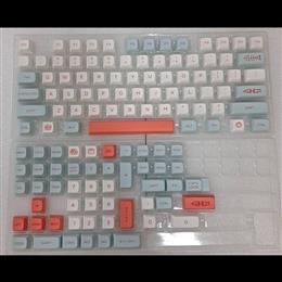 ปุ่มคีย์บอร์ด ลายปลาแซลมอน /PBT 125 คีย์ Mechanical Keyboard / ENG