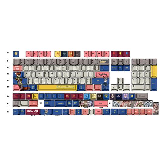 Zootopia PBT Dyesub Keycap set : Bunny but friends (ENG)
