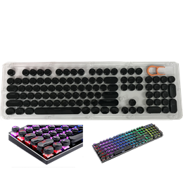 Round keycap Crystal Black LED Backlight