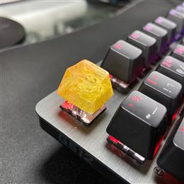 keycap เรซิ่น สีเหลือง (โปรงแสง)