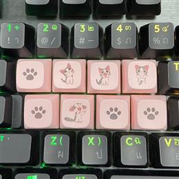 Set Keycap PBT / ลายแมว ชุดที่ 2