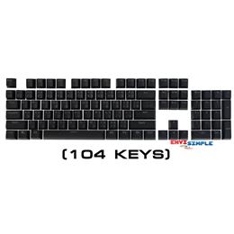 keycap /Doubleshot/ไฟลอด/104 ภาษาไทยปุ่ม /Black