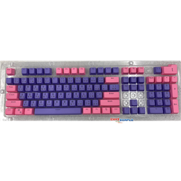 keycap PBT/Doubleshot/ไฟลอด/106 ภาษาไทยปุ่ม (สี violet/Pink)