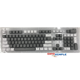 keycap PBT/Doubleshot/ไฟลอด/106 ภาษาไทยปุ่ม (สี Grey/white) )
