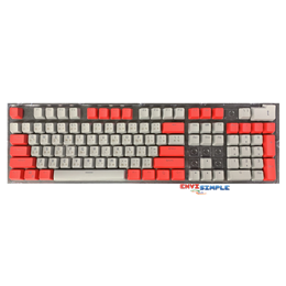 keycap PBT/Doubleshot/ไฟลอด/106 ภาษาไทยปุ่ม (สี Grey/RED)