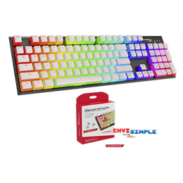HyperX Double Shot PBT Keycaps (En) - White