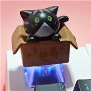keycap Abs ลายแมว / ดำ