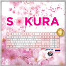 Varmilo SAKURA MX Cherry Silent Red Limited edition/ภาษาไทย