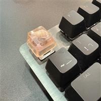 keycap เรซิ่น สีเหลือง S1 (โปรงแสง) PBT