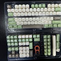 ปุ่มคีย์บอร์ด ลาย ย้อนยุค สีเขียว /PBT 130 / MOA PROFILEคีย์ Mechanical / Eng