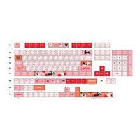 LOGA PBT DYESUB KEYCAP SET / LUCKY CAT PINK