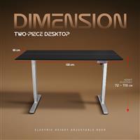 AMO DESIGN XONE GAMING DESK/ 120*60 หน้าโต๊ะดำ ขาดำ